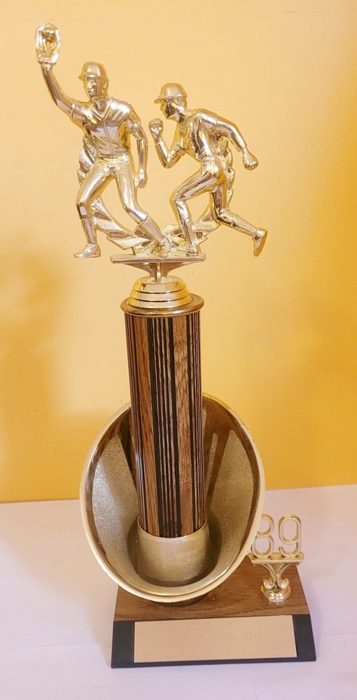 13 Year Old All Star 1989 Baseball Trophy Vintage 14 inch Tall Free Shipping