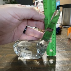 Sterling Cut Glass Golf Trophy / Keepsake 10th Annual Karl Jones Classic 1996