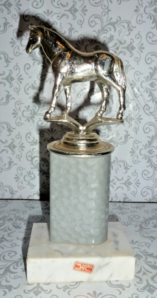 VTG HORSE SHOW THOPHY 1970’S POTATO RACE 7″ TALL *****