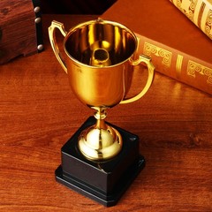Winner Award Trophy Plastic Golden Trophy Cup for Personal Achievements