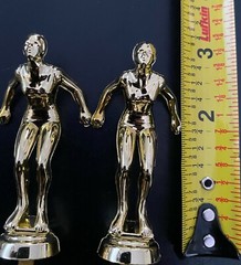 ONE NEW Gold Lady swimmer Trophy topper About 3″