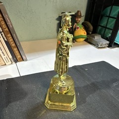 Gold Graduation Trophy Plastic Cap and Gown Award