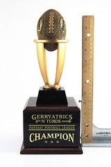 6 YEAR TOWER FANTASY FOOTBALL TROPHY – FREE ENGRAVING! SHIPS IN 3 DAY!