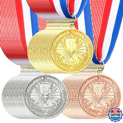 48 Pcs Award Medals 1st 2nd 3rd Place Gold Silver Bronze Sports Party 2 Inch