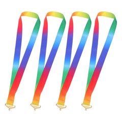 4 Pcs Neck Strap Graduation Medal Lanyard Award Participant Ribbons