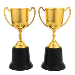 2 Pcs Art Plastic Trophy Award Trophies Cup Kindergarten Graduation