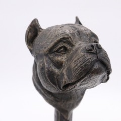 Vintage American Bully Best Female Trophy Bulldog 9.5″ Resin on Marble Base Dog