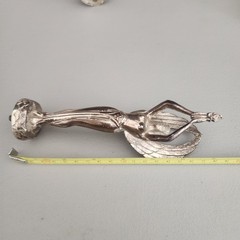 Vintage Art Deco Winged Victory Trophy Topper –Metal Goddess Figurine