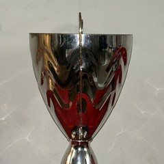 GENUINE METAL EUROPA GAMES TROPHY CUP – METAL ON MARBLE BASE – 16″ TALL