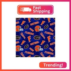 NCAA Florida Gators 1178 Tone on Tone Orange/Green/Blue/White, Fabric by the Yar