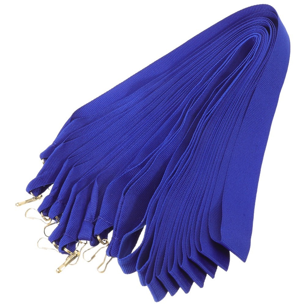 20Pcs Reusable Blue Medal Lanyards for Event Staff and Sports Party Accessories