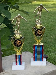 14-16″ Soccer Trophy SET-MVP- Striker-Champion- Marble- Engraved & Ships Free