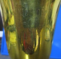 Fiesta Bowl Tennis Senior Open Mixed Doubles Runner Up Trophy Goblet 1986