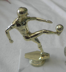Male Soccer Trophy Topper- 5″ x 3 1/2″- New