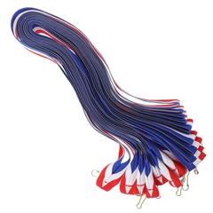 20Pcs Reusable Cotton Medal Lanyards with Clips for Competition and Parties