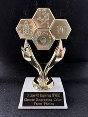 6 1/2″ STEM Academic Trophy. (Please See All Photos)