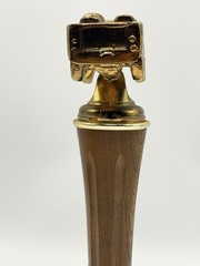 Vintage Brass Jeep Trophy with Wood and Marble Base – Made By GLALY