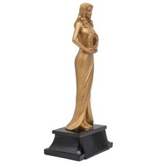 Custom Engraved Female Achievement Trophy – Personalized Goddess Award – 8 Inch