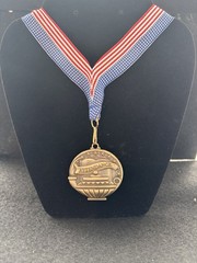 2” Gold Attendance Medal With Ribbon (See All Photos)