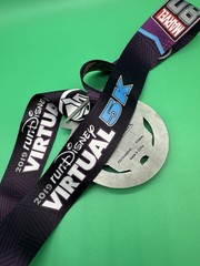Run Winner Running Marathon Award Medal Run Disney Virtual 5k 2019 Black Panther