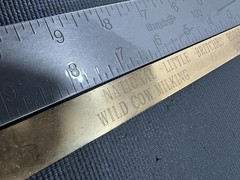 1970 National Little Britches Rodeo Brass Trophy Plate Wild Cow Milking Runnerup