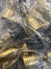 Mini Plastic Trophy Cups Lot, Gold Cup/Topper with Black Base Stand Lot of 12
