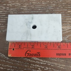 Vintage Lot of 6 Made In Italy Marble Trophy Bases 2″x4″ Craft/Repurpose Parts