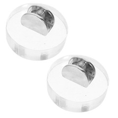 2pcs Glass Art Creation Display Stand – Mini Clear Acrylic Display Riser for