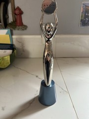 AVON President’s Recognition Program Trophy Silver Metal Figure 2012-2013