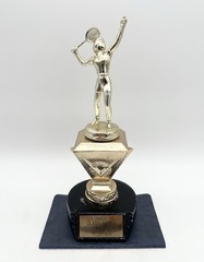 Vintage 1959 Columbia County Class A Doubles Champion Helen Briwa Tennis Trophy