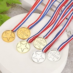 Sports Medal, 108 Pcs Gold Silver Bronze Plastic Medal with Lanyards, Star