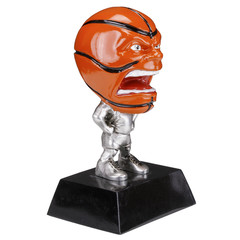 Custom Engraved Basketball Trophy | Game Face Basketball Award | 6.25 Inch