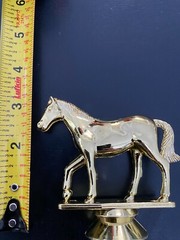 Beautiful Horse Gold Plastic Trophy Topper – 3.25″ Tall with 2.5″ base