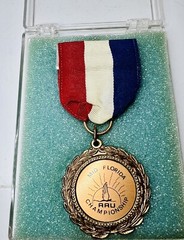 Mid Florida AAU Bronze Medal – Swimming; Red White & Blue Ribbon 1969