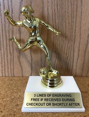 FEMALE SOCCER TROPHY – FREE ENGRAVING – EASY ASSEMBLY REQUIRED