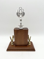 Vintage 1966 Columbia County Singles Finalist Trophy Helen Briwa Tennis Oshkosh