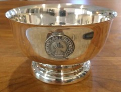 Womens High Bowling Series 1st Naval District 1967 Silver Plated Trophy Sheridan