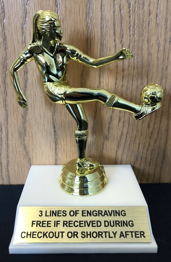 Female Soccer Trophy – Free Engraving – Assembly Required