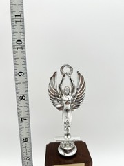 Vintage 1964 Columbia County Mixed Doubles Finalist Trophy Helen Briwa Tennis