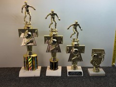 Soccer Trophy -Champion- Marble Base -Engraving Included-Ships Free -14″