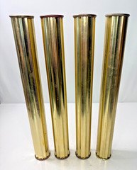 four 14-3/4″ columns for vintage trophy. has caps for both ends.