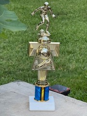 Champion -Soccer Trophy -Marble Base -Engraving Included-Ships Free – 13″