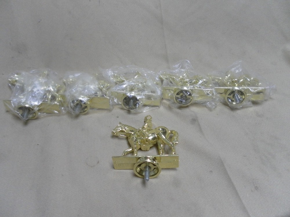Horse + Rider Plastic Gold Trophy Topper
