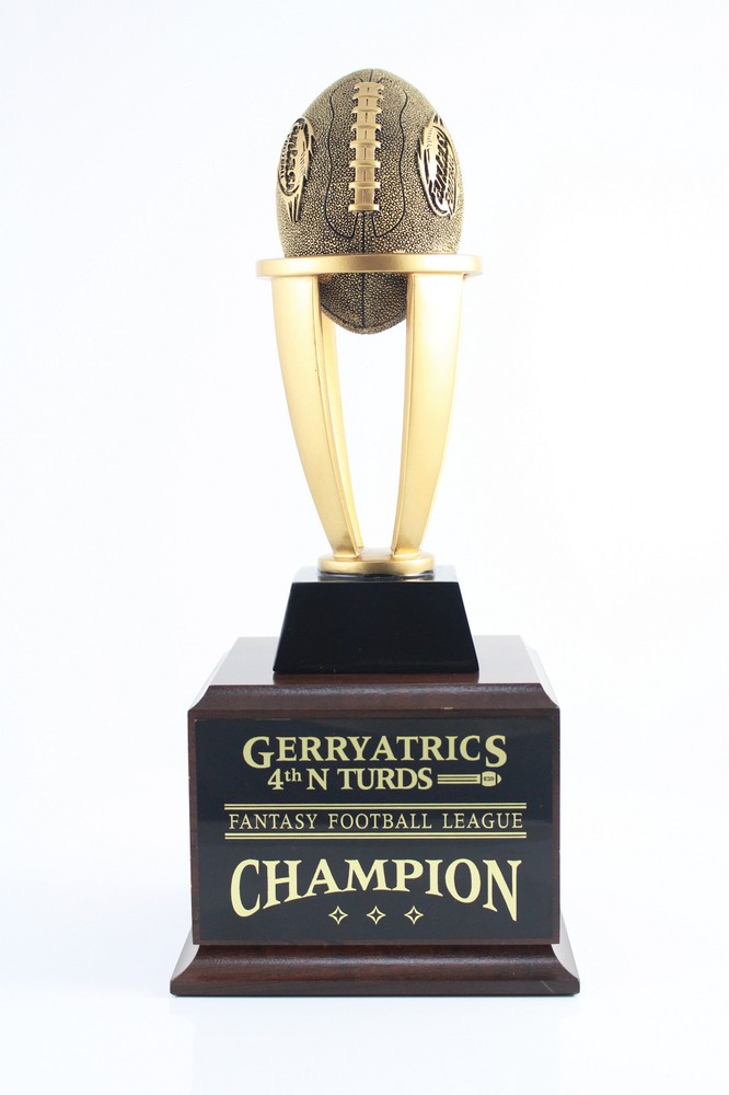 6 YEAR TOWER FANTASY FOOTBALL TROPHY – FREE ENGRAVING! SHIPS IN 3 DAY!