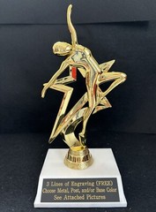 6 1/2″ tall Modern Dance Star Trophy. (Please See All Photos)