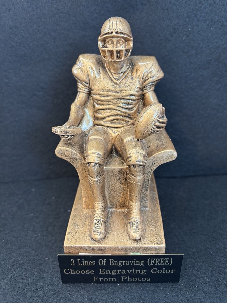 9” Gold FantasyFootball Armchair Resin Trophy