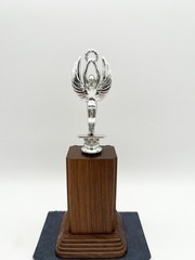 Vintage 1964 Columbia County Mixed Doubles Finalist Trophy Helen Briwa Tennis