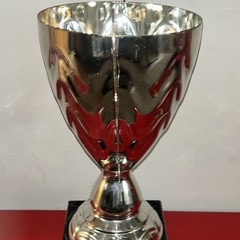 GENUINE METAL EUROPA GAMES TROPHY CUP – METAL ON MARBLE BASE – 16″ TALL