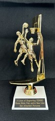 Male Basketball Double Action Trophy. (Please See All Photos)