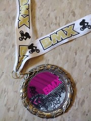 MOTOCROSS BMX BICYCLE MEDAL COMPETITION LENINGRAD CYCLING TRACKS Pink Medallion